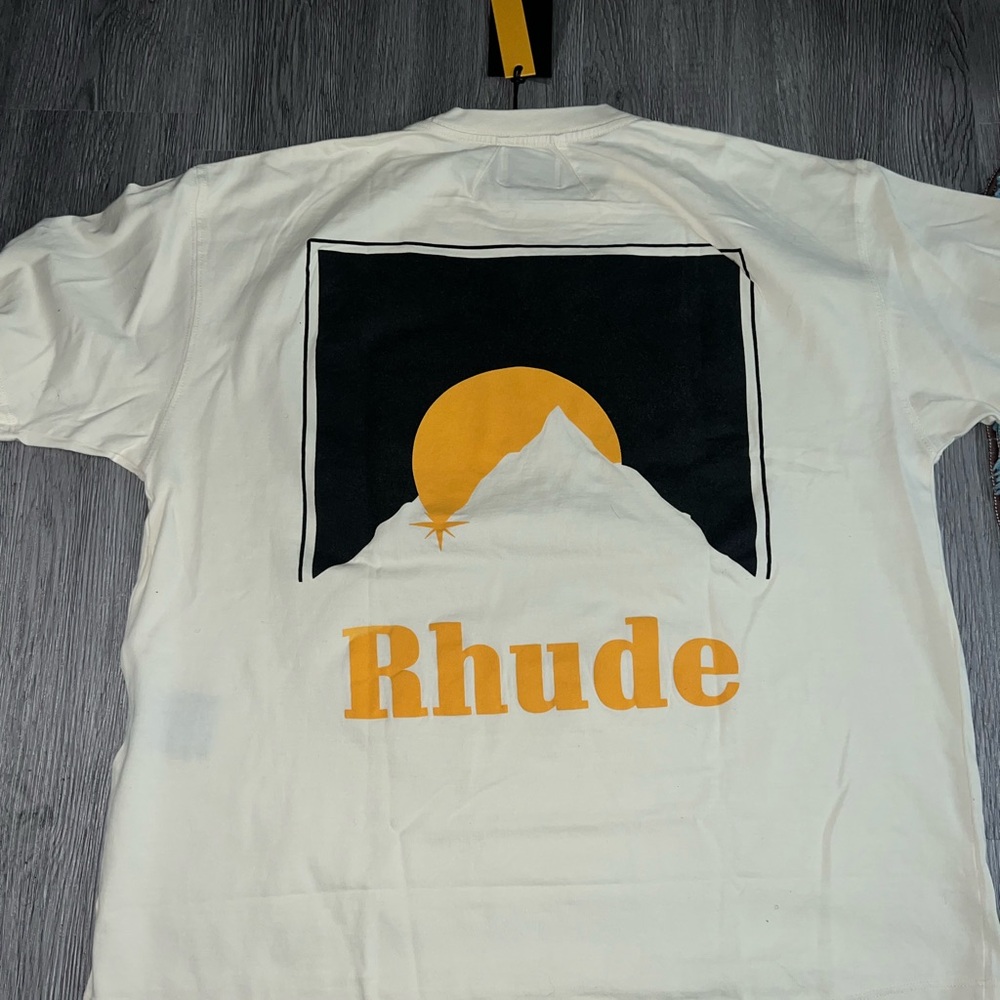 Rhude Black and White Short Sleeve Tee